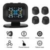 LCD Display Wireless Mini Car Tire Pressure Monitoring System Auto Security Alarm Systems With 4 Pcs External Sensor