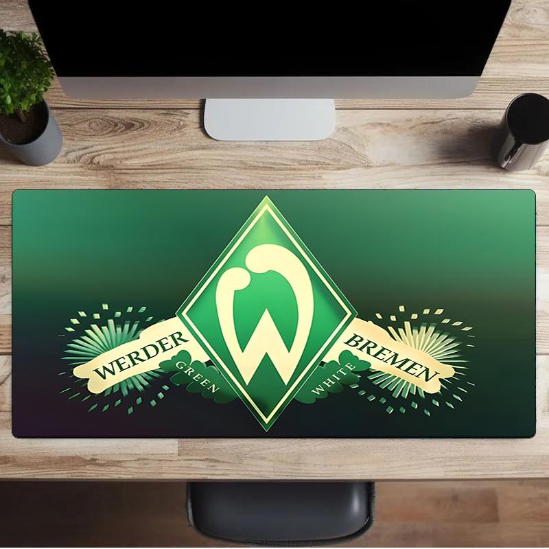 Green And White Werder Mouse pad, Gaming Mouse Pad, keyboard pad, Desk Decor for computer notebook Fan Gift Birthday Gift