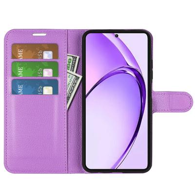 Dla Oppo A3 Pro (Światowy) 5G/A3 Pro (Indie) 5G/K12x 5G (Indie)/Etui na A80 5G Tekstura liczi Odporne na zarysowania Skórzane Etui Portfel na Telefon