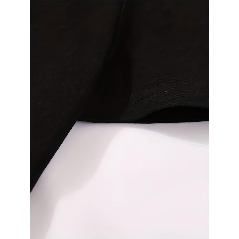 Women Bohemian Believe T-Shirt Black White Floral Star Print Round Neck Short Sleeve Loose Lightweight All-Season Boho Casual Top