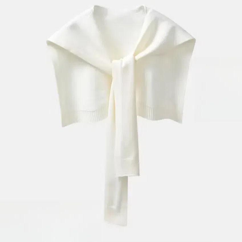 Women's Air-Conditioned Shawl: Spring/Autumn Knit Wrap, Internet Celebrity Summer Shirt, Knot Woolen Scarf, Small Shoulder Cover, Skirt Accessory