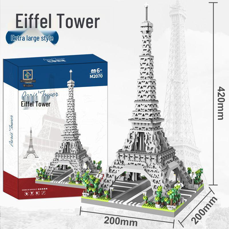 New York and Paris Landmark Building Blocks: Eiffel Tower & Titanic
