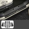 For HAVAL H6 4th 2025 2026 Car Door Sill Guards ABS Carbon Fiber Protector Threshold Trim Cover Sticker Accessories