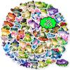 50 Colorful Cartoon Frog Graffiti Stickers Do Not Repeat Creative Hand Account Decoration Waterproof Stickers