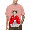 2025 Popular Anime  T-Shirt 3d Japan Men Short Sleeve One Piece Luffy Shirt Printed Men's Cosplay Clothing Tops