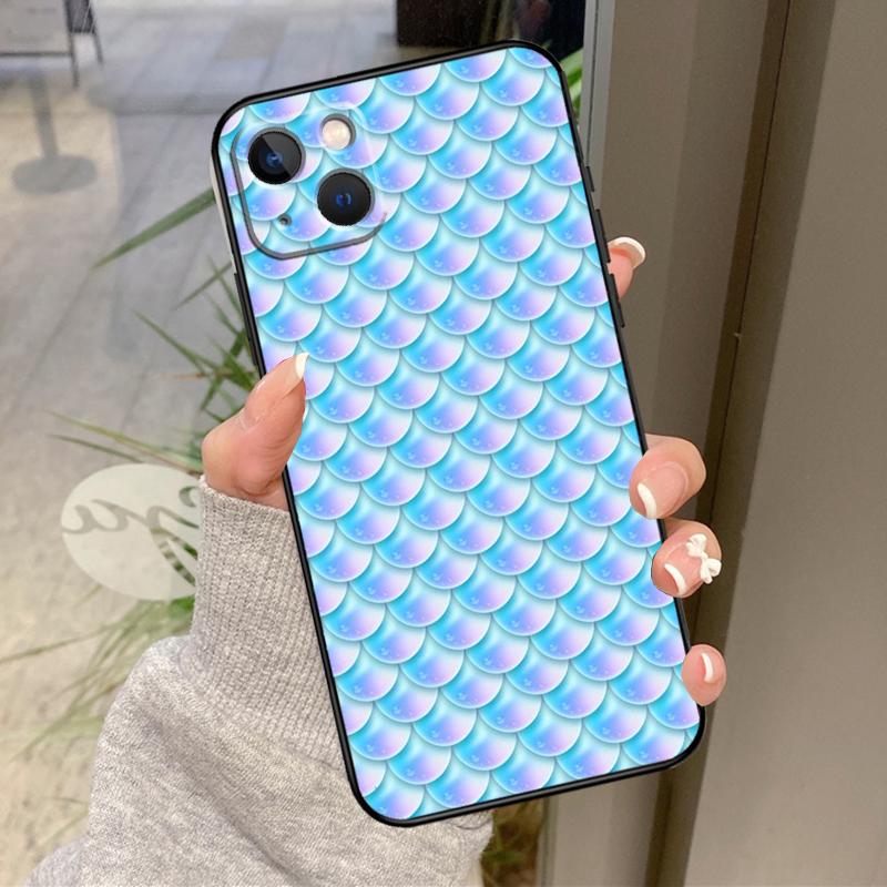 

Mermaid Tail Scale Case For iPhone 16 Pro Max 15 14 12 11 13 17 Pro Max Plus 12 13 Mini 16e 17 Air Back Cover iPhone 16