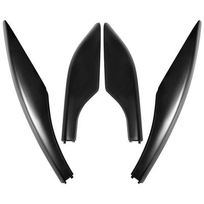 NEW-4PCS Black ABS Car Roof Luggage Rack Rail End Cover Shell Protector Fit For Toyota Fortuner 2004-2014