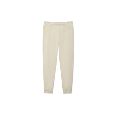 Li Ning Sports Lifestyle Serie Einfarbige Bündchen-Sweathose Unisex Unterteile Beige AKLR869-1