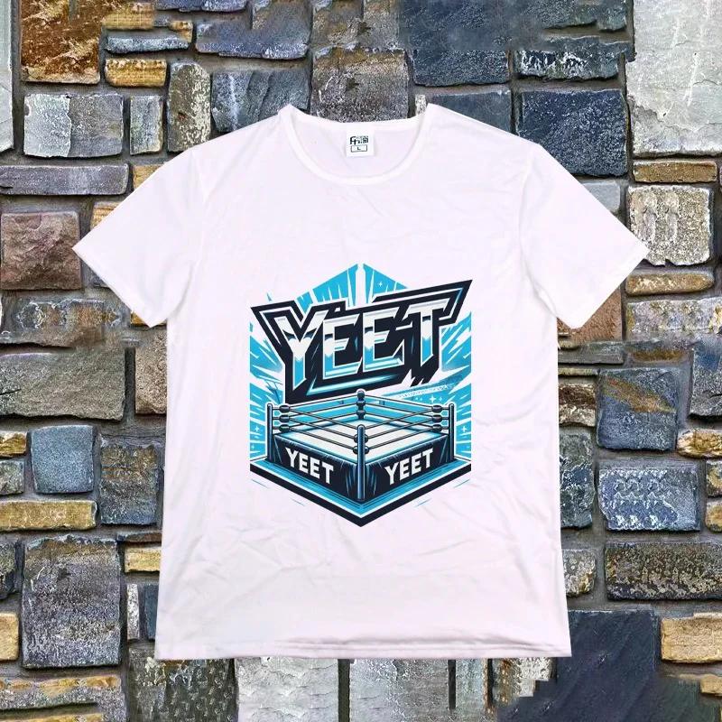 Retro Tričko Jey Uso Yeet Vtipné citáty Wresting Lovers Grafické tričko Měkké Unisex Tričko s výstřihem do O Letní tričko Módní topy