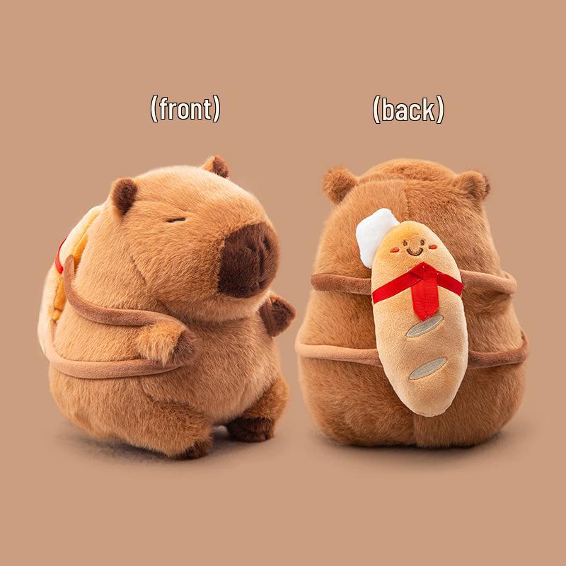 Capybara Plush Toy - Cute Baking Bread Series Stuffed Animal & Children's Sleeping Pillow Doll