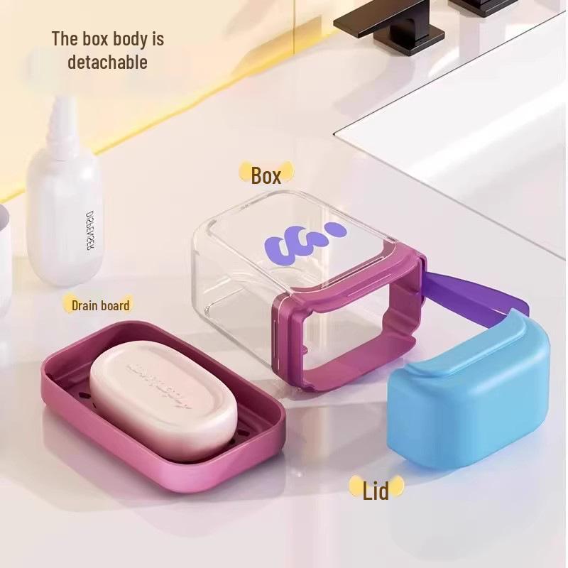 Travel Soap Box: Compact, Portable with Double-Layer Drainage and Advanced Sealing - Newcomer Discount 5 Yuan