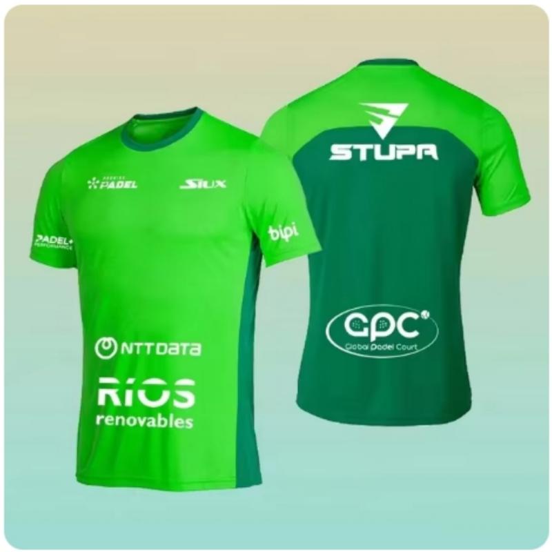 2024 Sommer Locker Herren Tennis T-Shirt Mode Einfarbig O-Ausschnitt Kurzarm T-Shirt Atmungsaktiv Schnelltrocknend Sport Match Top