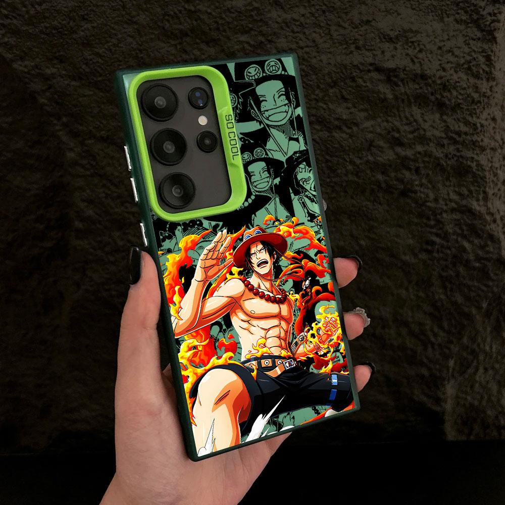 Portgas D Ace Hot Anime Case For Samsung S26 S25 S24 Ultra Cases For Galaxy S23 S22 S21 FE S20 Ultra Plus Shockproof Phone Cover
