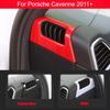 Front-Lüftungsgitter-Zierleiste im Carbonfaser-Look für Porsche Cayenne 2018-2022 ABS-Innenverkleidung