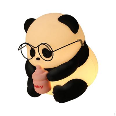 Cute Panda Nursery Lamp Animal Cartoon Table USB Bedside for Walking At Night Bedroom