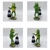 Solarbetriebene Froschlaterne Outdoor-Gartenstatue Wasserdichte Landschaftsleuchte Dekorative Terrasse Hof Akzent mit LED-Nachtbeleuchtung für Weg
