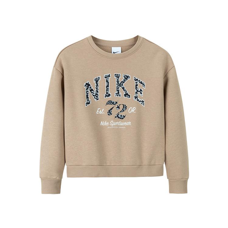 

Nike Classic Logo Print Crew Neck Pullover Sweatshirt Comfortable Long Sleeve Kids tops Linen NY2442103PS-002 6