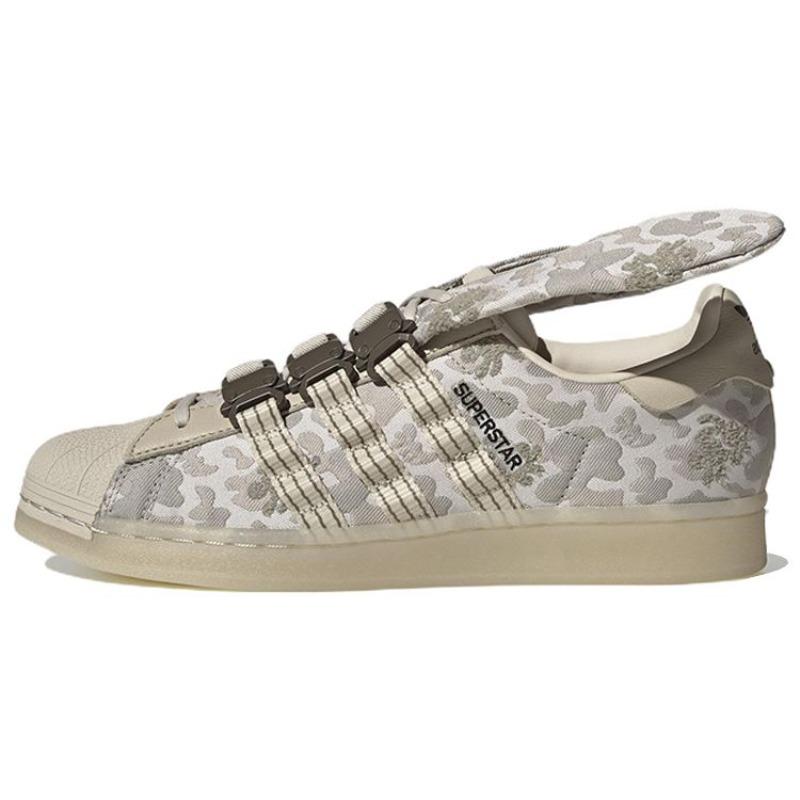 

Adidas Originals Melting Sadness X Superstar Leather Low Top Lifestyle Collaboration Shoes Unisex Clear Brown Camo H06339 35.5 дубильна кора