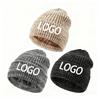 Custom Logo Camouflage Winter Beanie Hats for Unisex Head Warmer Warm Fleece Lined Knit Skull Cap