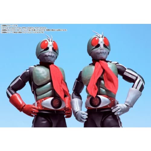 TAMASHII NATIONS S.H.Figuarts (Real Bone Carving Technique) Kamen Rider New No. 2 Glorious Showa Rider Edition, approximately 145mm, PVC, ABS, and fab