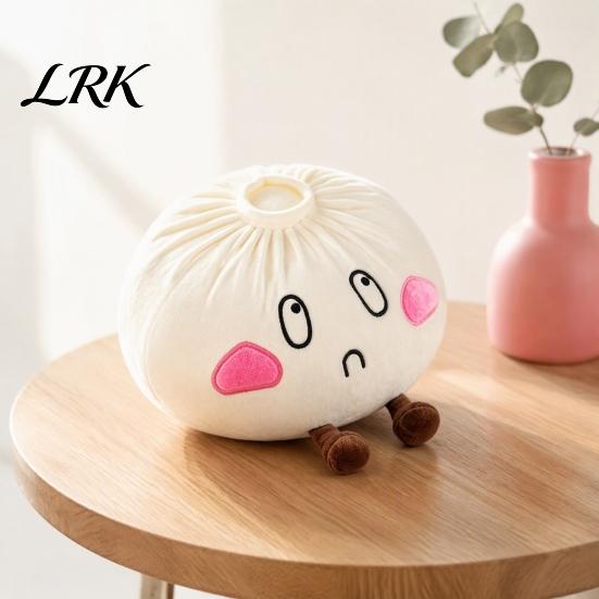 Creative Plush Home Decor Cute Dumpling Pillow, Steamed Bun Stuffed Toy, Soft Lazy Elf Pillow Sofa Cushion, 28/40cm for Bedroom, Gift Kids Fabric