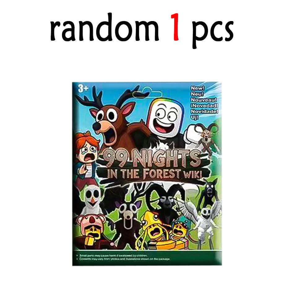24pcs horror game 99 Nights in the Forest blind box The Deer The Ram The Owl Camper Peripheral character figurines and ornaments