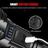 Strong Light Flashlight LED Power Display Built in Battery Outdoor Long Range Waterproof USB Charging Strong Light Flashlight