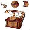 Classic Corded Desk Phone Model, Telephone Indoor Resin Old Fashioned Traditional