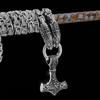 Ожерелье Nordic Viking, кулон с молотком Тора, изготовленный из нержавеющей стали 316L с серебристой отделкой, подходит как для мужчин, так и для женщин
