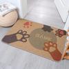 Pet Lover Doormat Gone To Post Office Design Paw Print Heart Flower Pattern Cute Animal Theme Welcome Mat