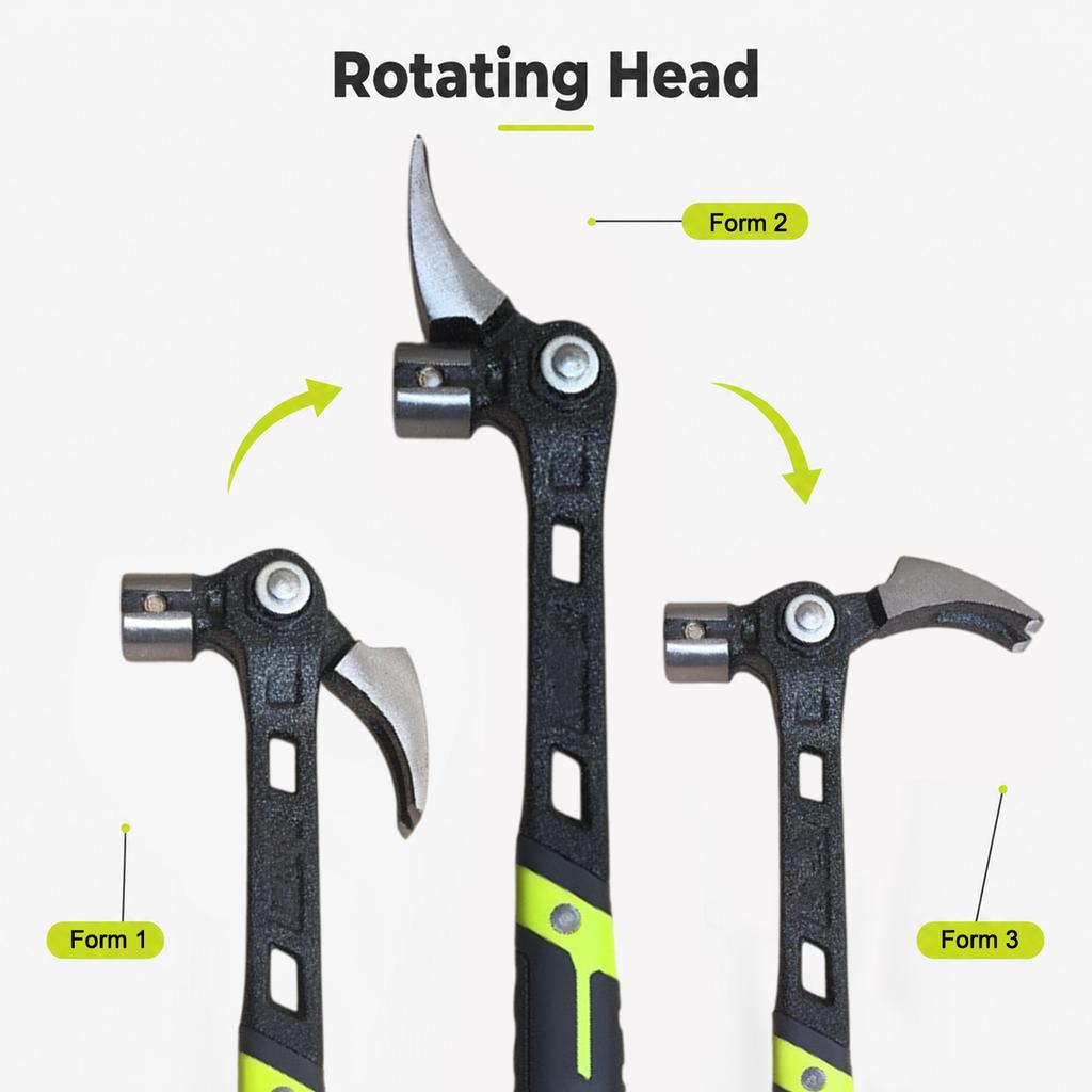 Adjustable Angle Hammer, Multi-Functional High Hammer for Home and DIY Projects
