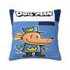 Home Decor Dog Man Pillowcases Accessories Pillow Cover Zippered Multi Size