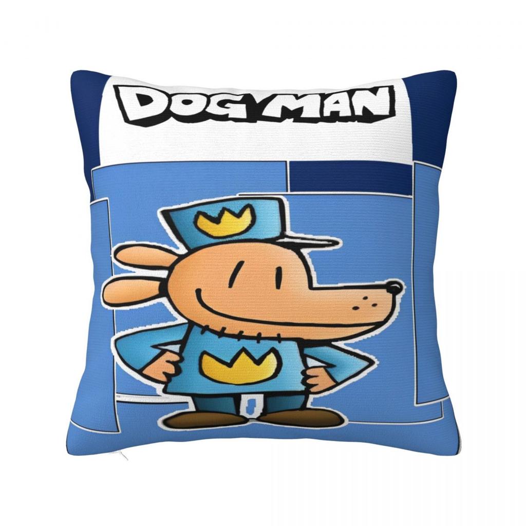 Home Decor Dog Man Pillowcases Accessories Pillow Cover Zippered Multi Size