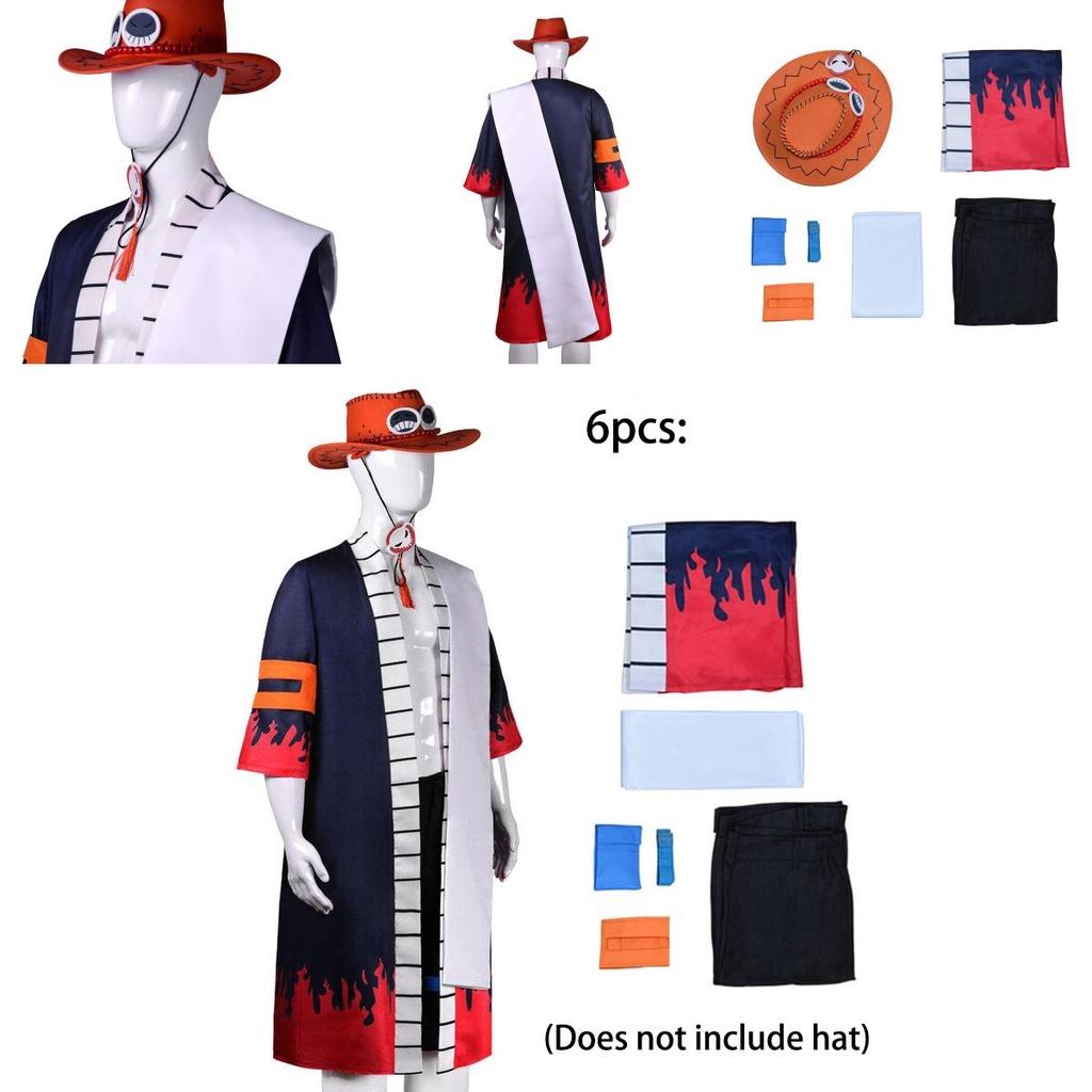 Premium Quality Portgas·d· Ace Cosplay Costume For Adults Same With The Anime