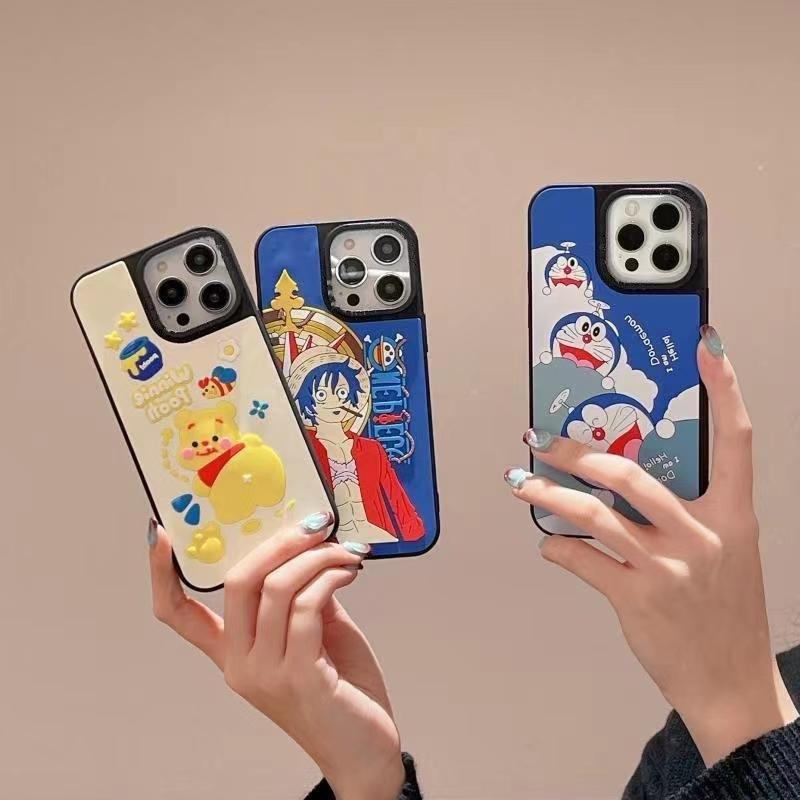 Cartoon 3D Silicone Phone Case for Apple 15 Pro/14 Pro Max/XS Max