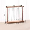 Solid Wood Retro Walnut Necklace Display Stand - Luxury Jewelry Storage for Live Room & Window Display