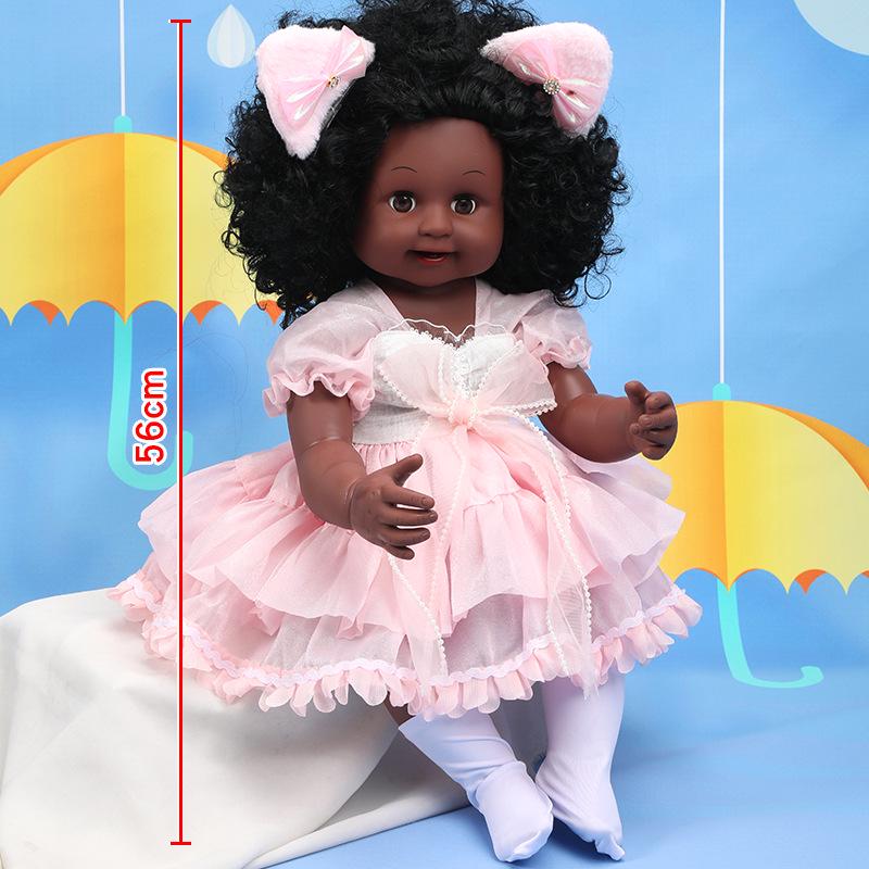 56cm Reborn Simulation Barbie Baby Doll Gift Set - Soft Gel Toy for Girls