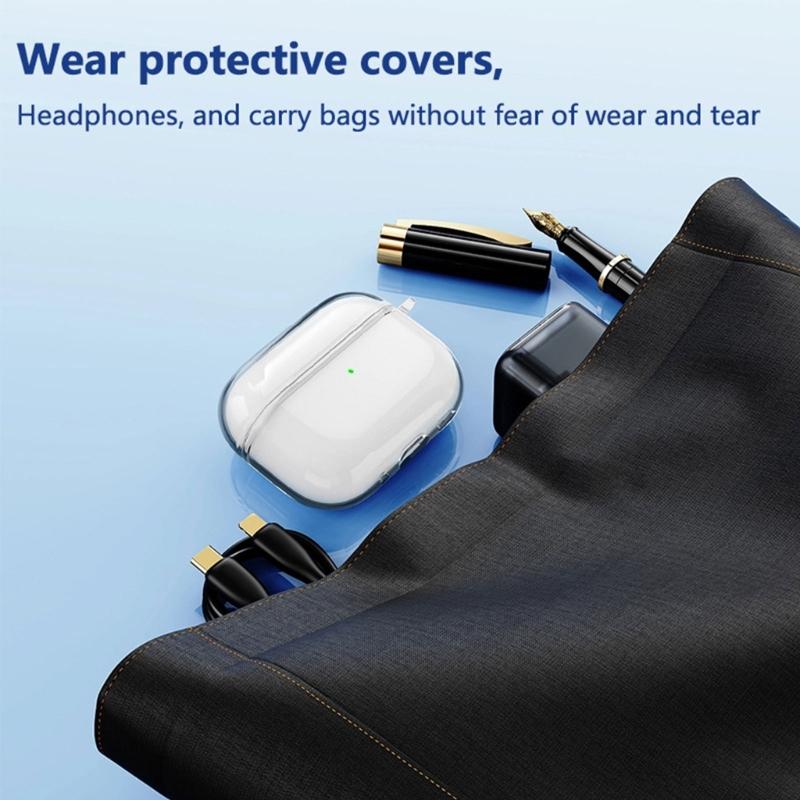 Funda de Silicona Suave para Auriculares Carcasa de TPU Protectora a Prueba de Polvo Resistente al Agua Funda Protectora Manga de Prevención de Daños