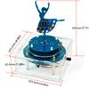 DC 5V Rotating Music Box Ballet Girl Welding Practice Flow Light Pendant DIY Electronic Kit Welding Practice Parts Micro USB