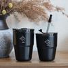 Shangqi Portable Vacuum Insulated Dual-Drink Coffee Cup with Straw
