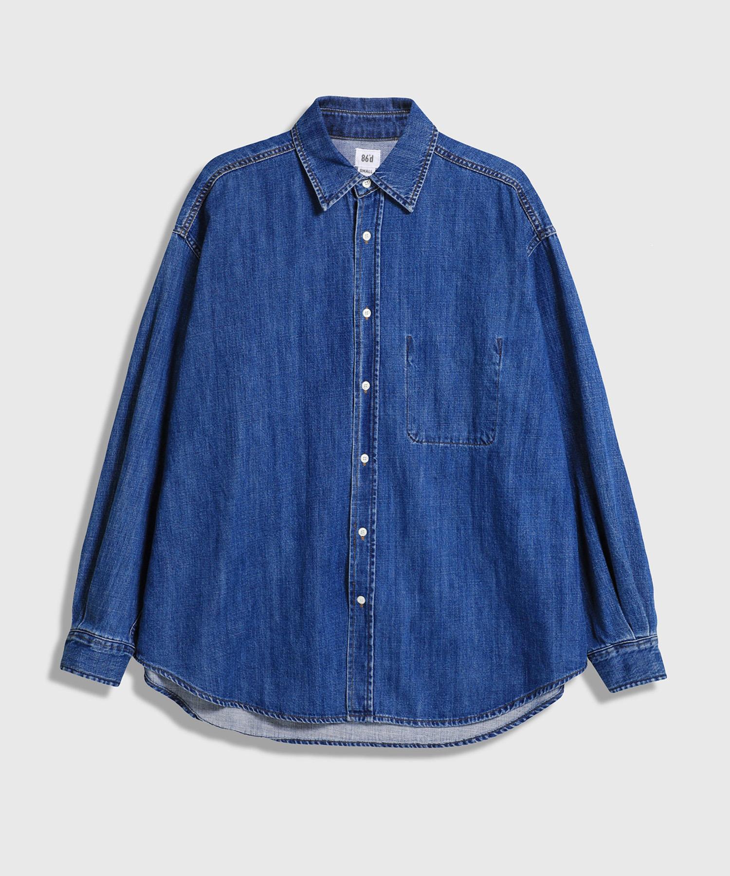 Pal Yuk D Washed Blue Denim Shirt [See Detailed Description]/S
