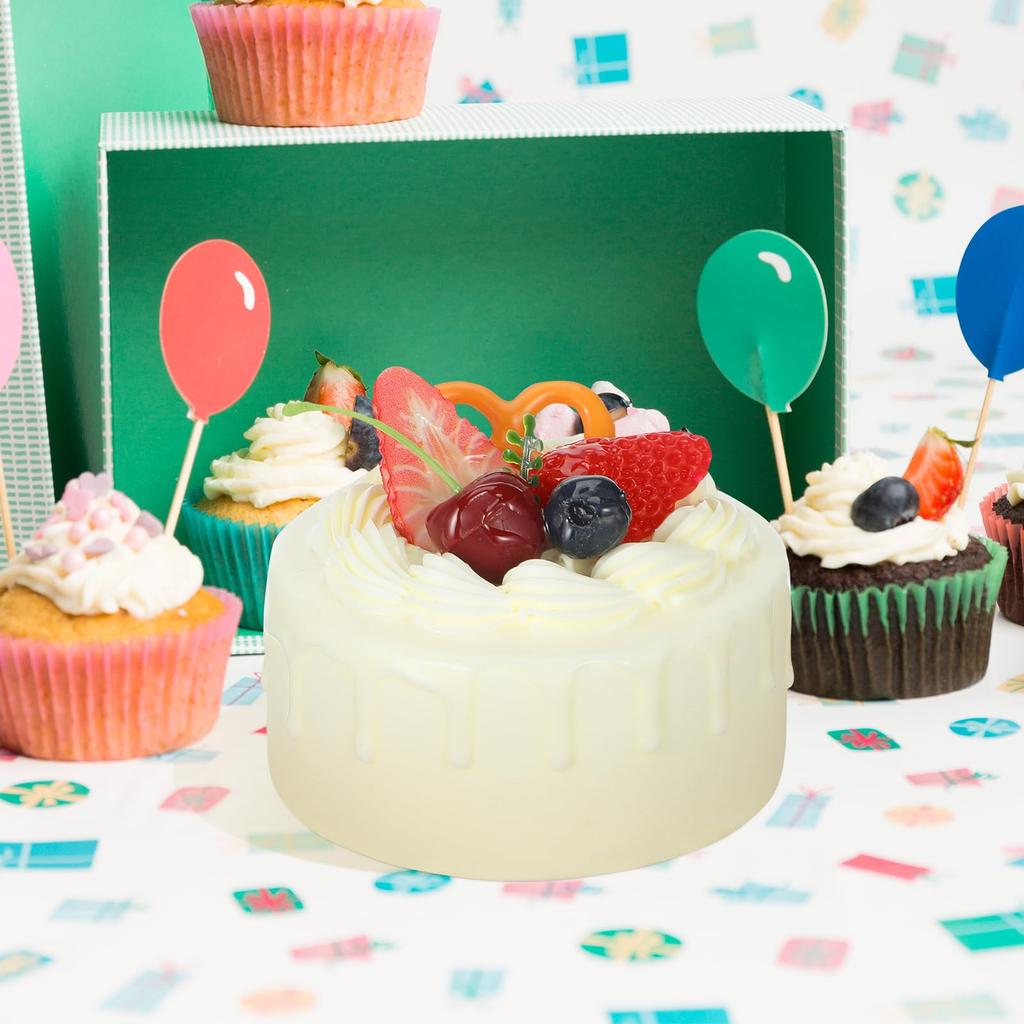 Generic Fake Cake Food Model Clay Cake Base for Dummy Perfect for and Half Birthdays Dummy, Toy, Lifelike, Realistic, Cake, Birthdays, Anniversaries,