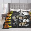 Soft Warm Blanket Camping Pitbull Mr.Worldwide Bedding Throws Flannel Bedspread For Couch Chair Fluffy Sofa Bed Cover
