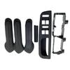 Suitable for Volkswagen Jetta Bora Golf 9PCS Black Inner Door Handle Set, Including Handle Inner Armrest and Base with 4 Inner D