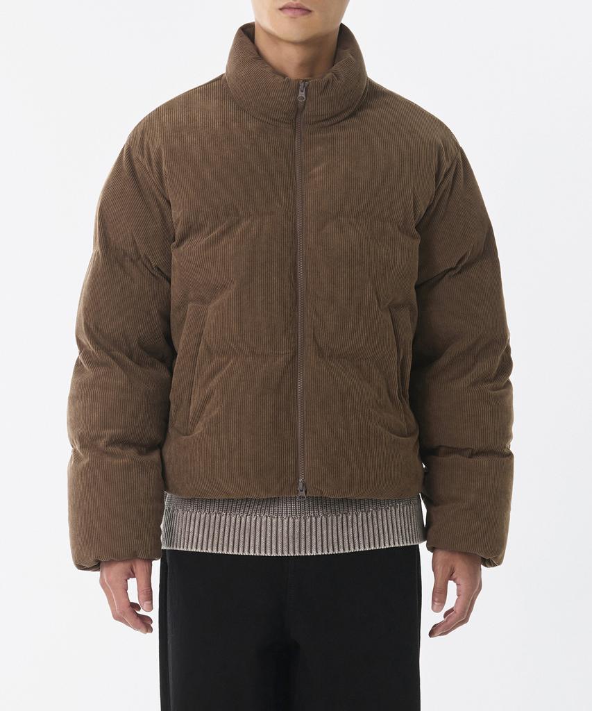 Musinsa Standard Daily Puffer Corduroy Short Padded Jacket [Baroque Brown]