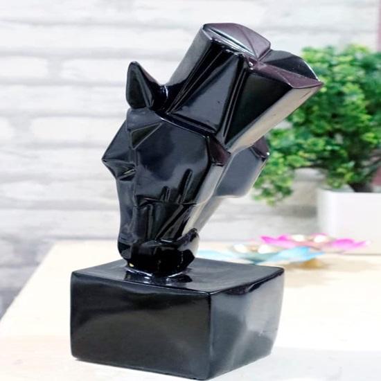 Umělecký kousek a socha žvýkací trávy pro domácí výzdobu a obývací pokoj Dárky a dekorace interiéru Polyresinový skvost Vánoční dekorace