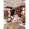 Women's Bowknot Lace Chiffon Blouse