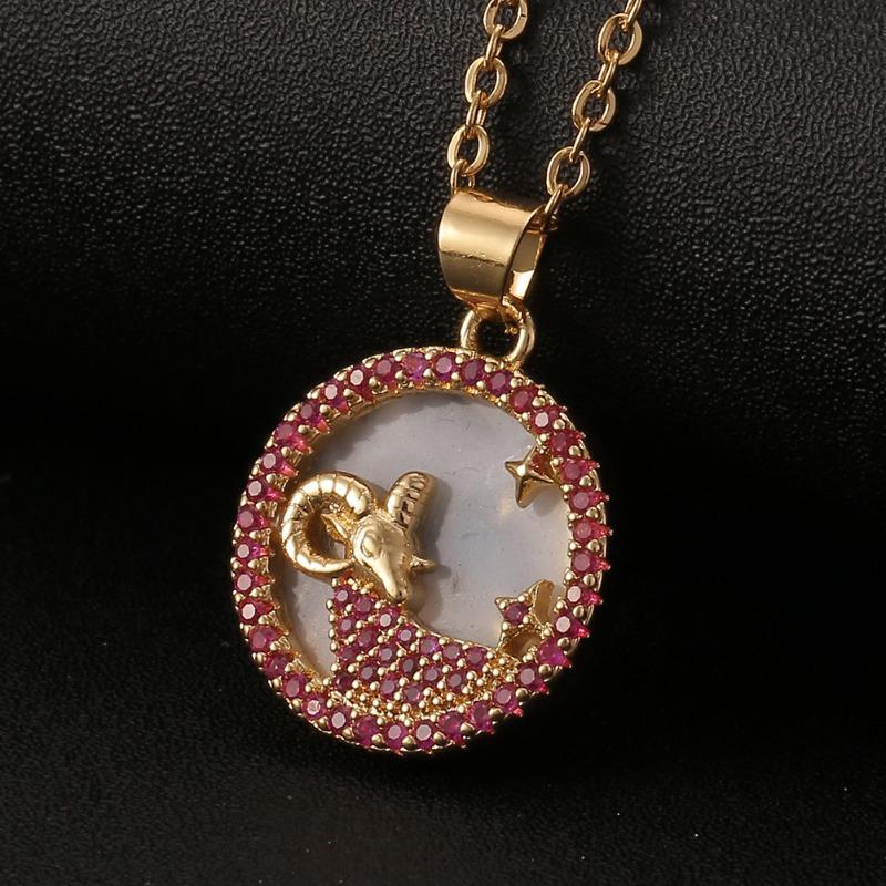 12 constellation fritillary jewelry pendant niche style creative twelve constellation necklace