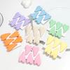 8pcs Heart Acrylic Barrettes Acetate Hair Clips Headdress for Women Cute Macaron Color Hairpins Girls Fashion Accessories Gift