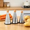 4-Sided Box Cheese Grater Stainless Steel Potato Carrot Shredder Multi-Function Kitchen Tool for Julienne Slicing Zesting